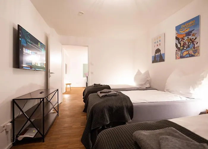 Ko-living - Yellow Submarine - Altstadt - Kueche - 2 Sz - Getrennte Betten - Bis 7 Gaeste Appartement *